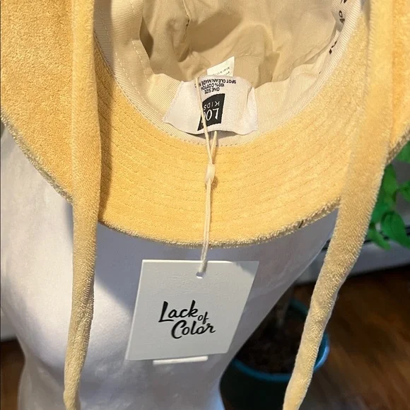 Lack Of Color Yellow Kids Bucket Hat - Picture 3 of 4